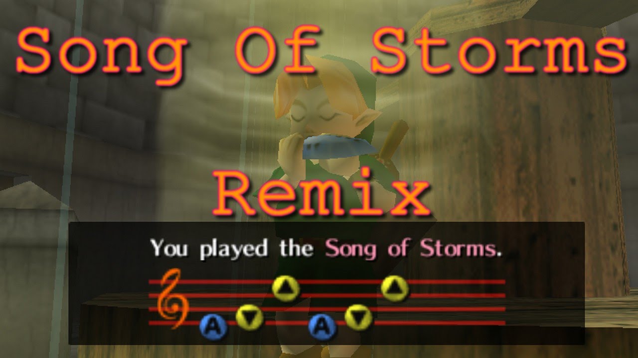 [Remix] The Legend of Zelda Ocarina of Time Song of Storms YouTube