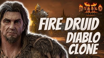 Expensive Fire Druid - First time DIABLO CLONE - Diablo 2 Resurrected on Nintendo Switch - Patch 2.5