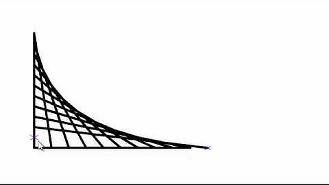 Making curves with straight lines.