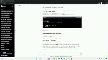 Python programming on Eclipse with Pydev