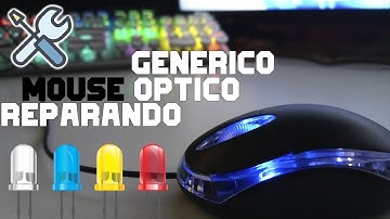 Reparar mouse optico infrarrojo generico USB | Sensor de luz | Con Focos LED | No se Mueve 2023 ✅