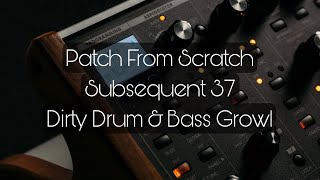 Epic Moog Sub37 Synth Sound: Crafting a Filthy Drum and Bass Growl - Step-by-Step Tutorial #moog