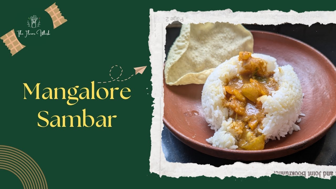 Mangalore Sambar Made Easy | Perfect for Rice & Dosa | Comfort food ...