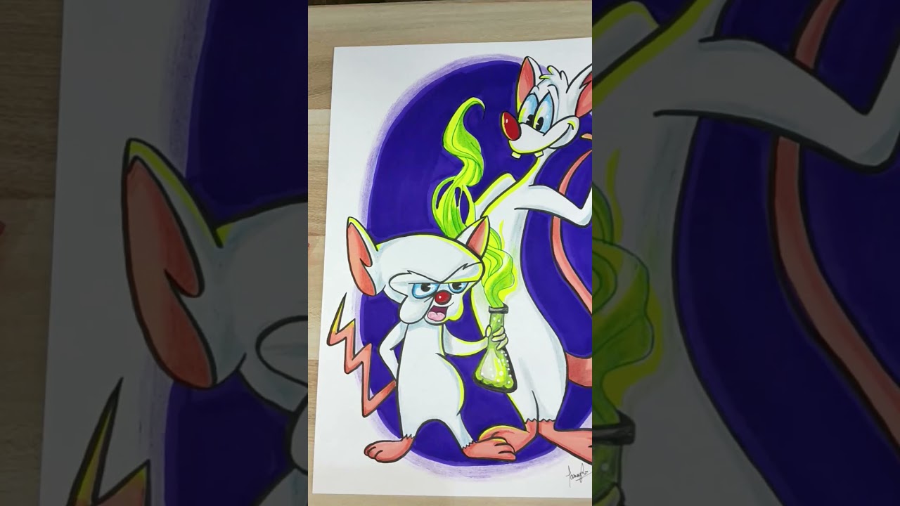 Pinky and the Brain drawing 😍 