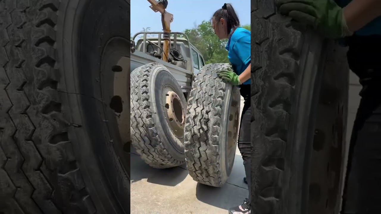 Truck Tire Replacement Outdoor Rescue!