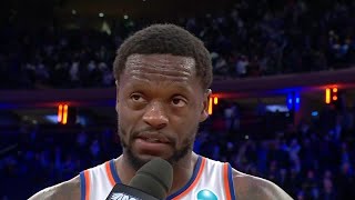 Julius Randle applauds OG Anunoby's debut performance in Knicks' W | NBA on ESPN