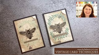 Tips on How to make a Stampin&#39; Up!® Vintage Card