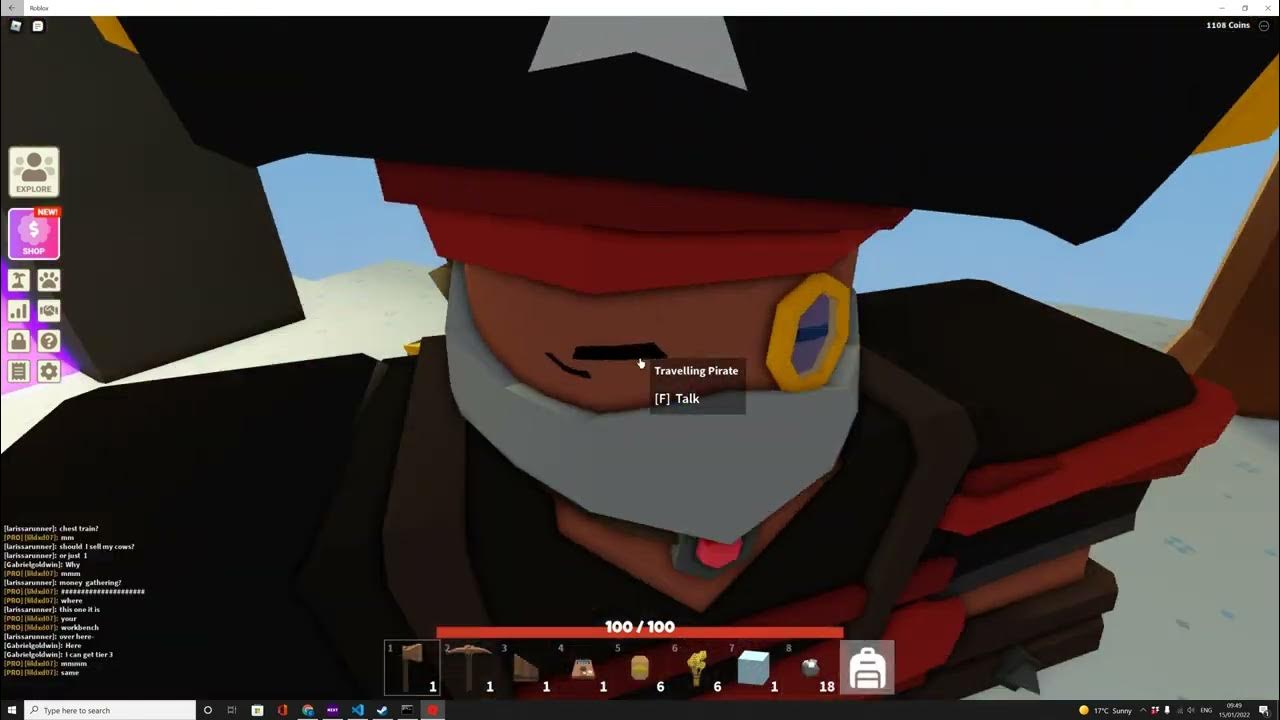 Xerechov Uses Ten Stone To Make A Stone Pickaxe In Roblox Islands YouTube