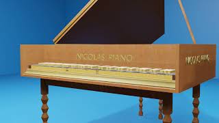 Chopin Etude Op.10 No.4 C Minor "Torrent" - Harpsichord #b3d #animation #chopin #etude