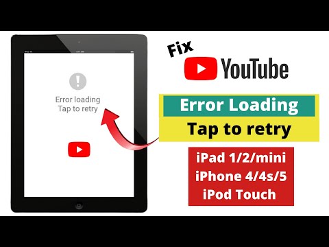 Error Loading Tap To Retry With YouTube App On Old IOS Devices Fix!Old IPad/iPhone/iPod Touch.