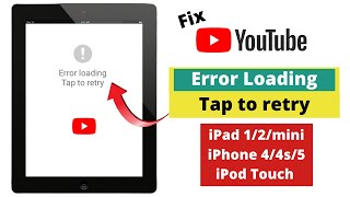 Error Loading Tap to retry with YouTube app on old iOS devices fix!Old iPad/iPhone/iPod touch. screenshot 3