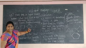 IV  Std - Computer - Day 10 -  Logical Thinking