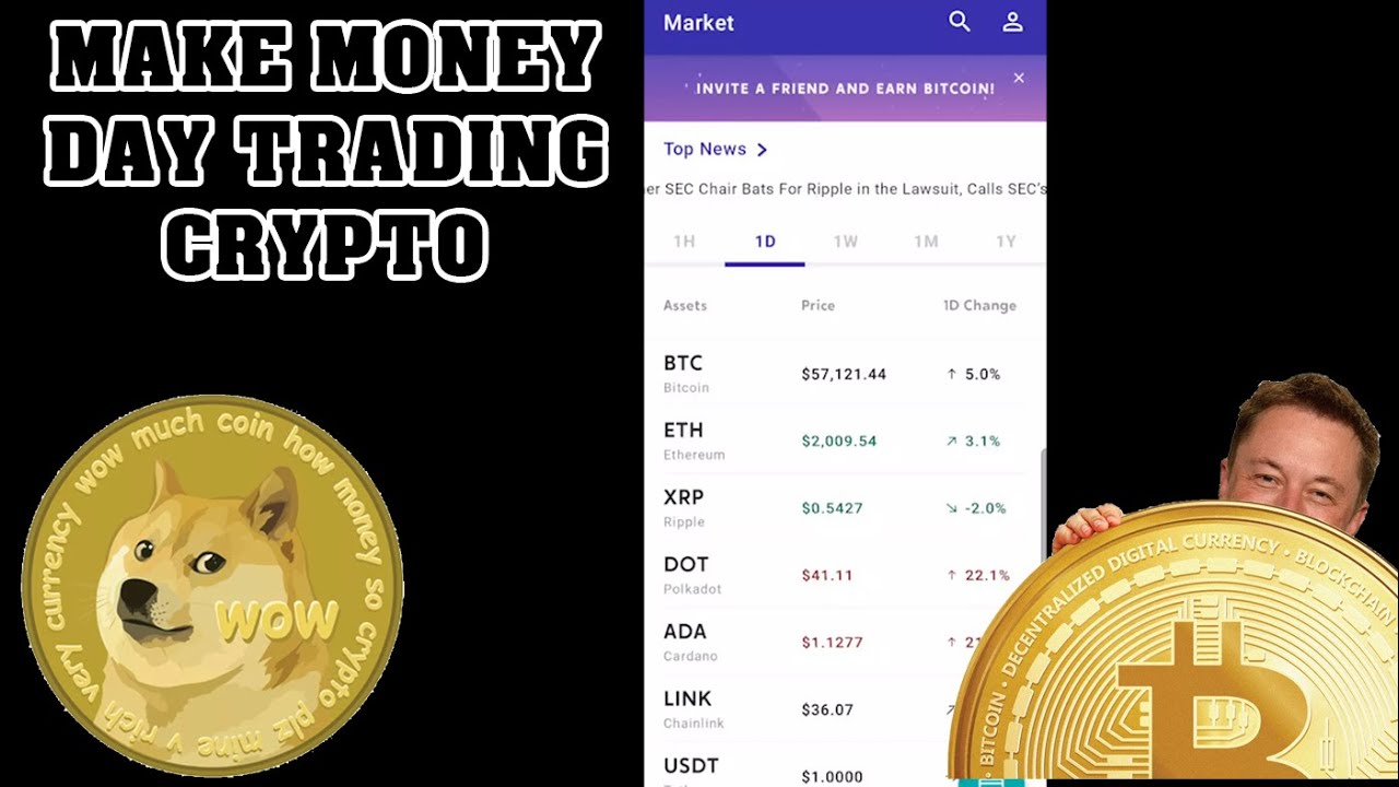 can you make money day trading crypto