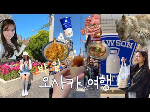 2박 3일 오사카 여행 브이로그 / 우메다 스카이빌딩 / 덴노지 동물원🦁/ 도톤보리 당고 / 텐동텐야 / 오코노미야끼 맛집 / 주유패스🎟️/ 오오티디 패션 vlog