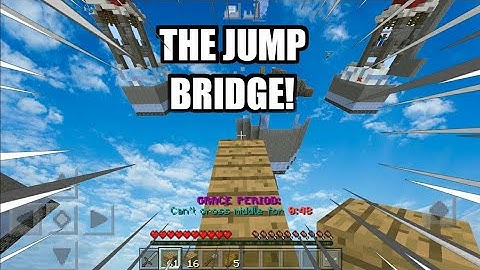 How to (jump bridge) in controller | minecraft bedrock ⚡