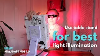 Use table stand to get the best light illumination for your skin 'anti-aging' red light therapy