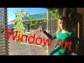 Window Art D.I.Y. Easy, How to tutorial, Window Painting At Home, Backyard Bee Builder