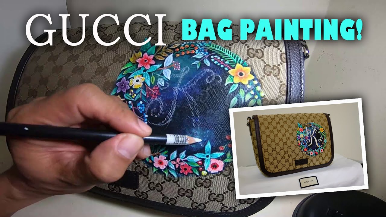 Custom Painting on Any Bag. LV. Gucci. Hermes. Coach. 