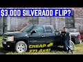 Can I MAKE $3,000 Flipping This CHEVY SILVERADO In ONE Day?