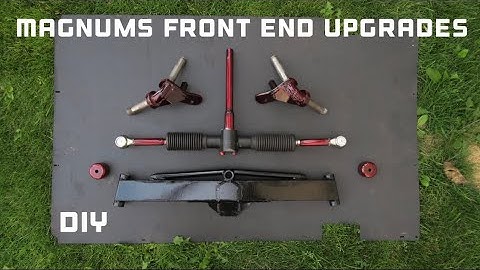 Building a custom front axle and steering setup for MAGNUM the off-road mower!