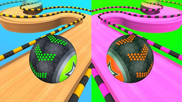 Green Balls vs Reverse Red Ball Walkthrough ,iOS Android Colour Ball Run New Update (Part 146)