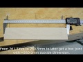 Exact shortening by small amounts in a cross cut sled