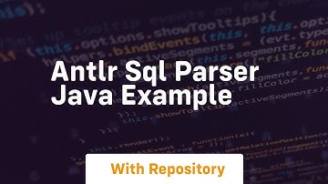 antlr sql parser java example