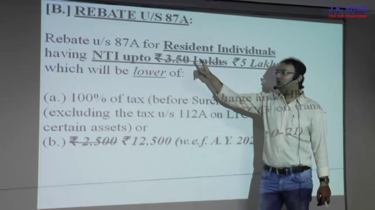 CA Final Direct Tax Amendments By J. K. Shah Classes - Lecture 1