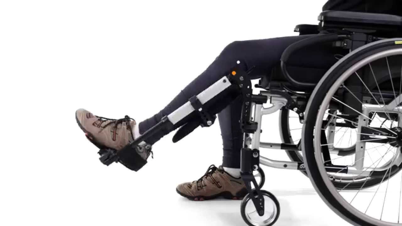 Power Wheelchair Elevating Legrest Bracket with Hemi Spacing - Med