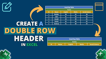 How to Create a Double Row Header in Excel