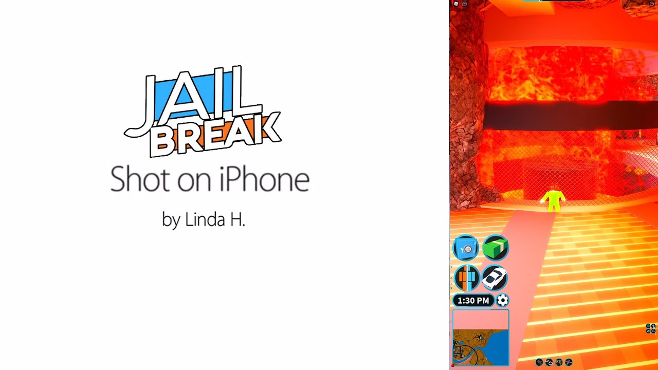 Volcano Explosion Shot on iPhone (Roblox Jailbreak) 