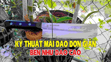 Hướng dẫn thực tế kỹ thuật mài dao bếp bén như dao cạo