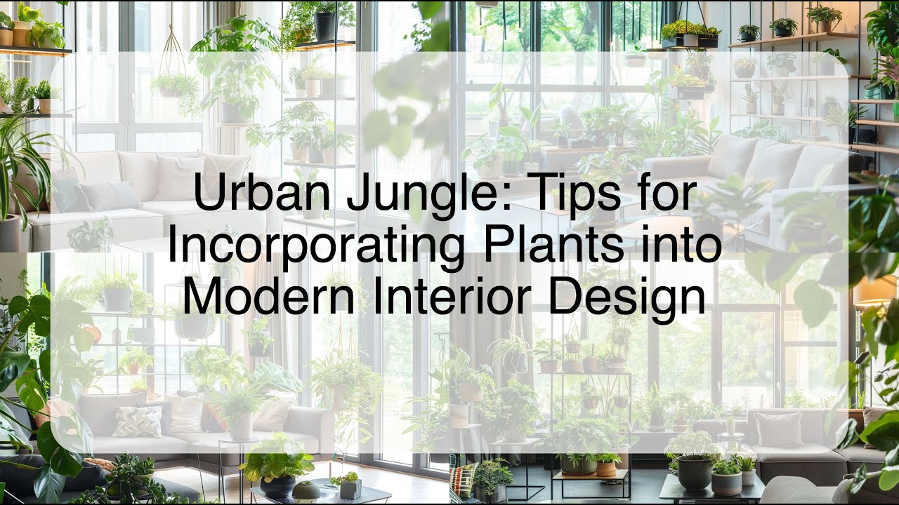 Urban Jungle: Tips for Incorporating Plants into Modern Interior Design ...