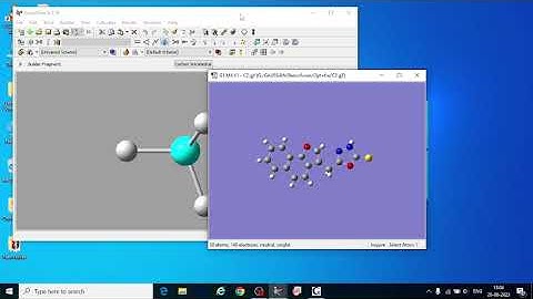 Geometry optimization using Gaussian software