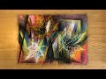 Colorful Autumn Leaves Abstract Painting In Soft Pastel - REMBRANDT | Paper Technique