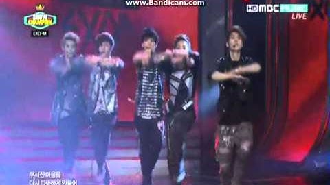 [HD] 120515 EXO-M @ MBC Show Champion - MAMA Live + End