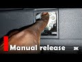 Audi A7 3.0T - Manually Opening Trunk Lid