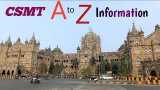 CSMT Mumbai. Chatrapati shivaji maharaj terminus A to Z information @DesiInsane