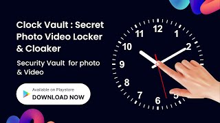 Clock Vault : Secret Photo Video Locker & Cloaker screenshot 1