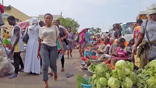 INSIDE GHANA FRESH FOOD MARKET MAKOLA, ACCRA
