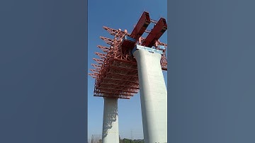 High Speed ​​Rail#Pier column formwork#civilengineering#High-speed rail project #construction
