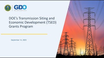 Transmission Siting and Economic Development FOA Webinar