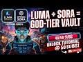 THE AI GOD TIER VAULT Luma Sora Suno FREE LOFI LIVE TUTORIAL 50 SUBS