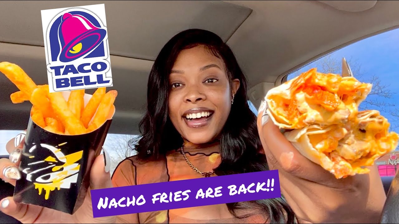 TACOBELL NACHO FRIES ARE BACK!!! Trying STEAK NACHO FRIES BURRITO