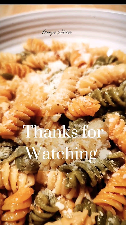 EASY PASTA RECIPE | TRI COLOR ROTINI PASTA WITH PARMESAN
