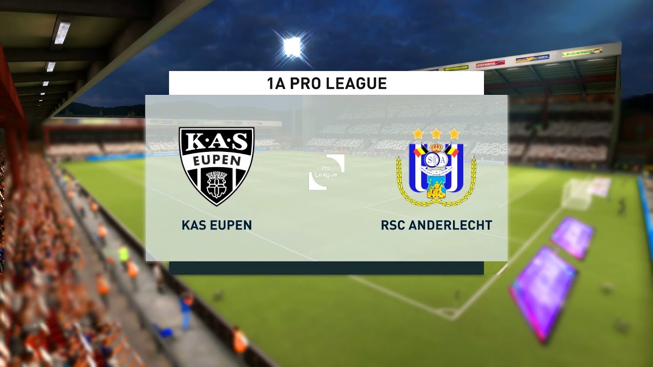 Eupen Vs Anderlecht Belgian Pro League 15 01 2021 Fifa 21 Youtube