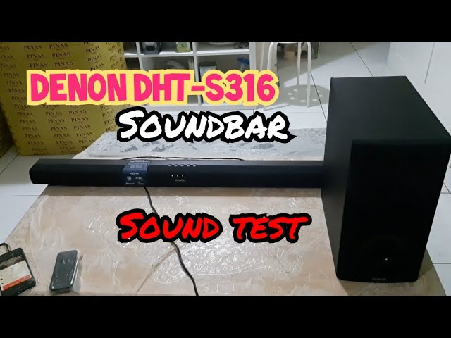 | Denon DHT-S316 - SoundBar Home Theater YouTube Test Sound