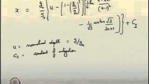 Gradually varied flow computations