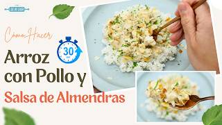 Arroz con Pollo en Salsa de Almendras en 30 Minutos ⏰‍  Fácil y Rápido ¡Éxito Garantizado!