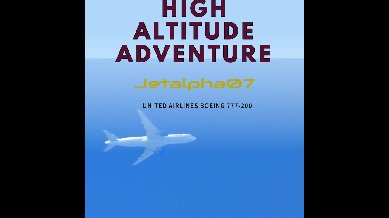 The Ultimate Look at High Altitude Plane Spotting. United Airlines Boeing 777-200.